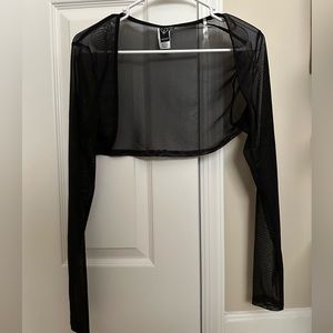 Glitter black overtop